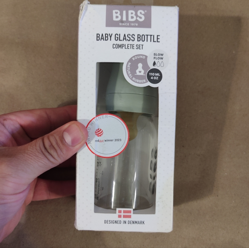 BIBS Baby Glass Bottle Complete Set.